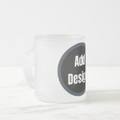 Erstellen Sie Ihr eigenes dunkelgrau-personalisier Mattglastasse (Vorderseite Links)