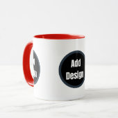 Erstellen Sie Ihr eigenes dunkelgrau-personalisier Tasse (Vorderseite Links)