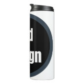 Erstellen Sie Ihr eigenes dunkelgrau-personalisier Thermosbecher (Nach rechts gedreht)