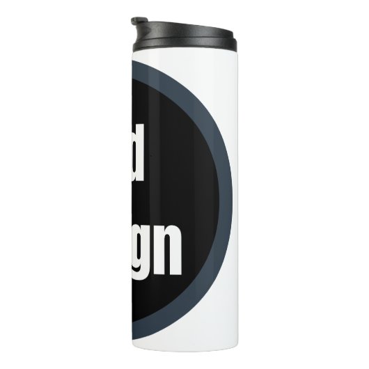 Erstellen Sie Ihr eigenes dunkelgrau-personalisier Thermosbecher (Nach rechts gedreht)