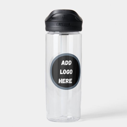 Erstellen Sie Ihr eigenes dunkelgrau-personalisier Trinkflasche (Rückseite)