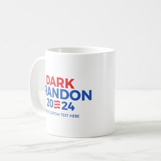 Erstellen Sie Ihr eigenes dunkles Brandon 2024 Kaffeetasse (Vorderseite Links)