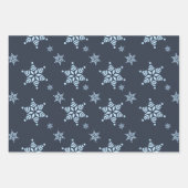 Erstellen Sie Ihr eigenes dunkles, fettes Schneefl Geschenkpapier Set (Vorderseite 3)
