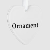 Erstellen Sie Ihr eigenes einfaches benutzerdefini Ornament (Vorderseite)