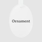 Erstellen Sie Ihr eigenes einfaches benutzerdefini Ornament (Vorderseite)