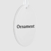 Erstellen Sie Ihr eigenes einfaches benutzerdefini Ornament (Vorderseite)