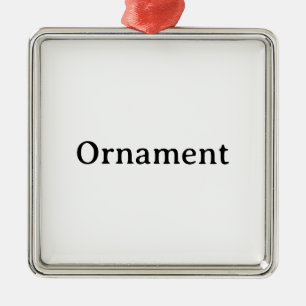Erstellen Sie Ihr eigenes einfaches benutzerdefini Ornament Aus Metall