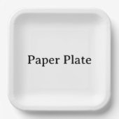 Erstellen Sie Ihr eigenes einfaches benutzerdefini Pappteller (Vorderseite)