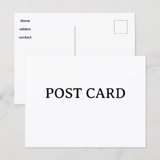 Erstellen Sie Ihr eigenes einfaches benutzerdefini Postkarte (Vorne/Hinten)