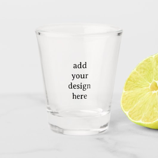 Erstellen Sie Ihr eigenes einfaches benutzerdefini Schnapsglas (Vorderseite)