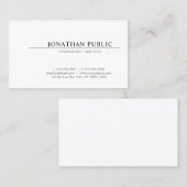 Erstellen Sie Ihr eigenes einfaches Design Elegant Visitenkarte (Vorne/Hinten)