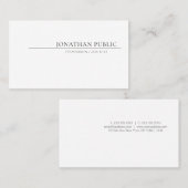 Erstellen Sie Ihr eigenes einfaches Design Elegant Visitenkarte (Vorne/Hinten)