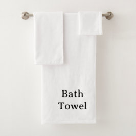 Erstellen Sie Ihr eigenes einfaches Maßdesign Badhandtuch Set