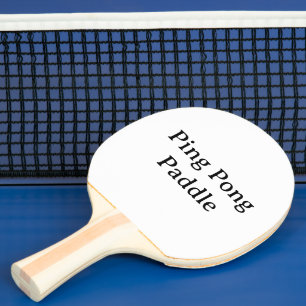 Erstellen Sie Ihr eigenes einfaches schwarzes Gumm Tischtennis Schläger