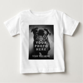 Erstellen Sie Ihr eigenes einfaches Single-Foto un Baby T-shirt