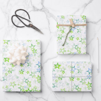 Erstellen Sie Ihr eigenes einfaches verblasstes St Geschenkpapier Set
