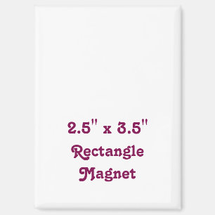 Erstellen Sie Ihr eigenes einzigartiges 2,5" x 3,5 Magnet