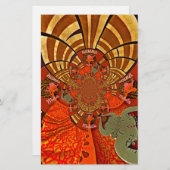 Erstellen Sie Ihr eigenes einzigartiges afrikanisc Briefpapier (Vorne/Hinten)