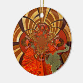 Erstellen Sie Ihr eigenes einzigartiges afrikanisc Keramik Ornament (Links)