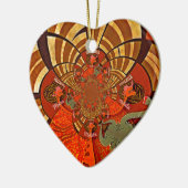 Erstellen Sie Ihr eigenes einzigartiges afrikanisc Keramikornament (Links)