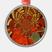 Erstellen Sie Ihr eigenes einzigartiges afrikanisc Ornament Aus Metall (Vorne)