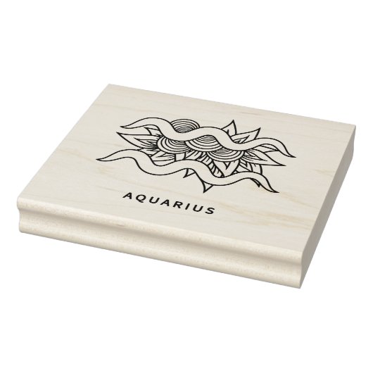 Erstellen Sie Ihr eigenes elegantes Aquarius Zodia Gummistempel (Stempel)