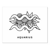 Erstellen Sie Ihr eigenes elegantes Aquarius Zodia Gummistempel (Prägung)