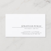 Erstellen Sie Ihr eigenes elegantes Design Minimal Visitenkarte (Vorderseite)