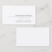 Erstellen Sie Ihr eigenes elegantes Design Minimal Visitenkarte (Vorne/Hinten)