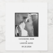 Erstellen Sie Ihr eigenes elegantes Foto Weinetikett (Einzelnes Label)