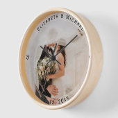 Erstellen Sie Ihr eigenes elegantes Foto zum Hochz Uhr (Winkel)