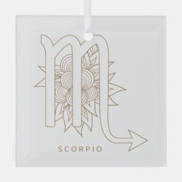 Erstellen Sie Ihr eigenes elegantes Gold & White S Ornament Aus Glas