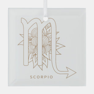 Erstellen Sie Ihr eigenes elegantes Gold & White S Ornament Aus Glas