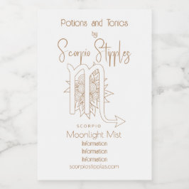 Erstellen Sie Ihr eigenes elegantes Gold & White S Weinetikett