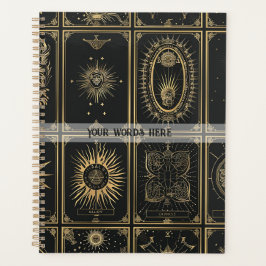 Erstellen Sie Ihr eigenes elegantes goldenes Tarot Planer