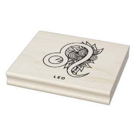 Erstellen Sie Ihr eigenes elegantes Leo Zodiac Gummistempel