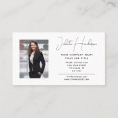 Erstellen Sie Ihr eigenes elegantes Logo-Foto Mode Visitenkarte (Vorderseite)