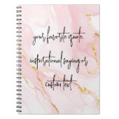 Erstellen Sie Ihr eigenes elegantes, modernes Ange Notizblock (Vorderseite)