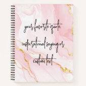 Erstellen Sie Ihr eigenes elegantes, modernes Ange Notizblock (Vorderseite)