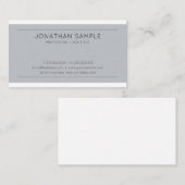 Erstellen Sie Ihr eigenes elegantes modernes Desig Visitenkarte (Vorne/Hinten)