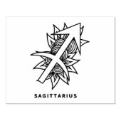 Erstellen Sie Ihr eigenes elegantes Sagittarius Zo Gummistempel (Prägung)