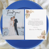 Erstellen Sie Ihr eigenes elegantes Script-Foto Ho Dankeskarte