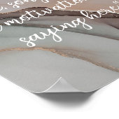 Erstellen Sie Ihr eigenes elegantes Script Quote P Poster (Ecke)