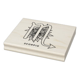 Erstellen Sie Ihr eigenes elegantes Skorpio Zodiac Gummistempel