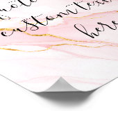 Erstellen Sie Ihr eigenes elegantes Skript-individ Poster (Ecke)