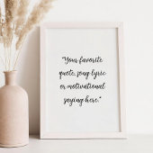 Erstellen Sie Ihr eigenes elegantes Skript-individ Poster