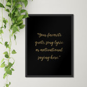 Erstellen Sie Ihr eigenes elegantes Skript-individ Poster