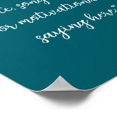 Erstellen Sie Ihr eigenes elegantes Skript-individ Poster (Ecke)