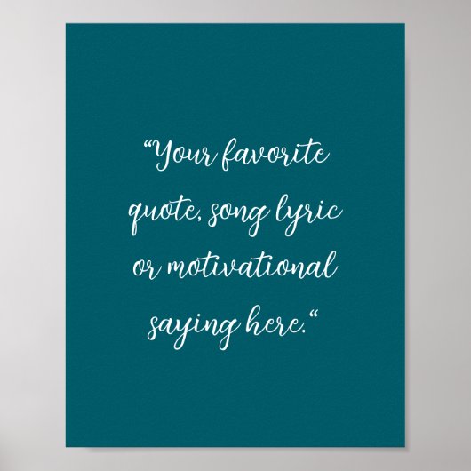 Erstellen Sie Ihr eigenes elegantes Skript-individ Poster (Vorne)