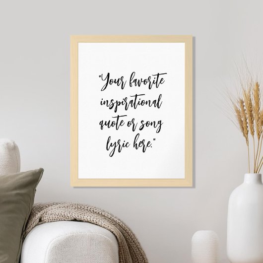 Erstellen Sie Ihr eigenes elegantes Skriptkalligra Poster